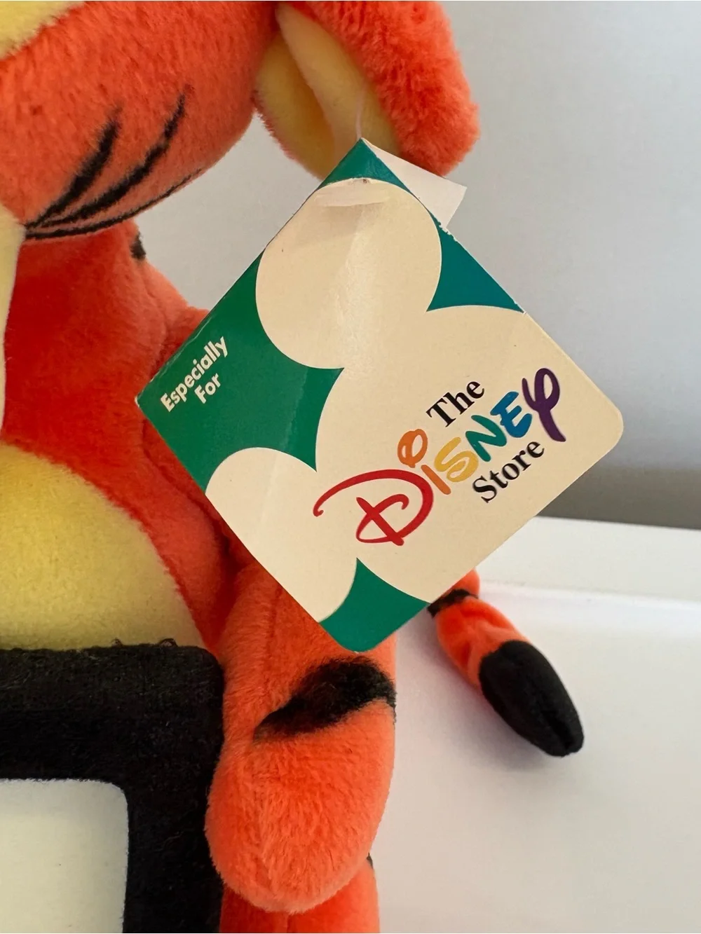 Disney store vintage 1990s Tigger plush with photo frame stuffed animal NEW